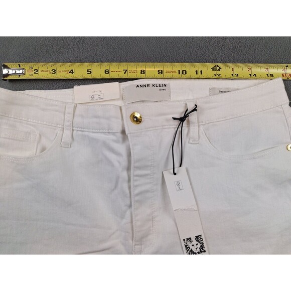 Anne Klein Women’s White Bermuda Shorts Size 10 NWT Pockets 4” Inseam - Picture 15 of 16